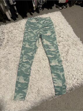 PINK Victoria's Secret Mint Green Camo Leggings